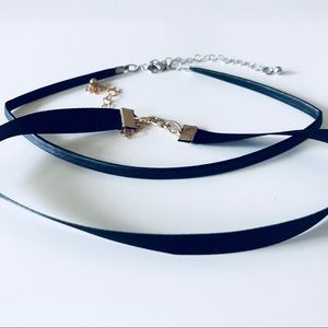 Black Choker Necklaces (2 Pack)